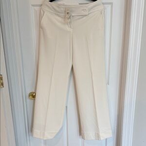 LOFT Cream Ankle Pants